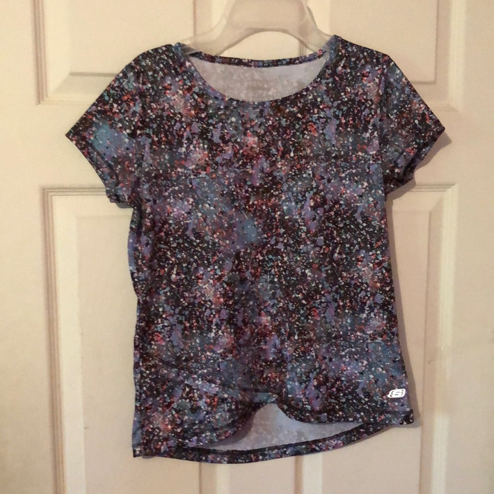 Skechers Active Sweet Sprinkles Cross Hem Multicolor Active Top Girls 14/16
